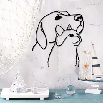 Obraz BAF Kovová nástěnná dekorace Láska 27 x 30 cm