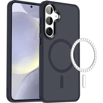 Pouzdro na mobilní telefon Prémiový pevný barevný kryt s MagSafe pro Samsung Galaxy S24 Barva: Modrá