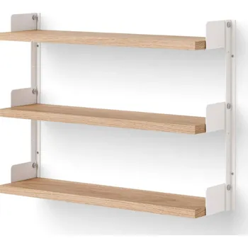 police New Works Police Tea Shelf, oak/white
