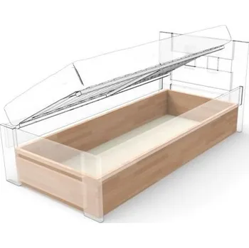 Postel TEXPOL Úložný prostor pro výklop PETRA BUK - jednolůžko ROZMĚR: 80 x 200 cm