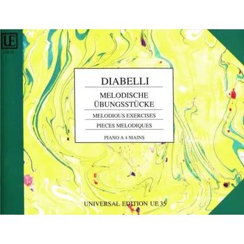 Anton Diabelli: Melodious Exercises for Piano 4 Hands op. 149 (noty na čtyřruční klavír)