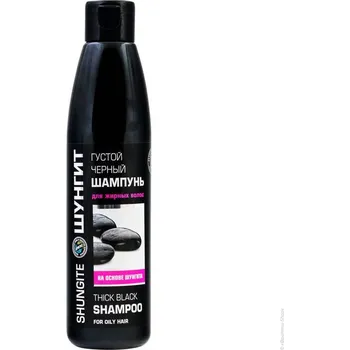 Šampon Fratti HB Šungitový hustý černý šampon na mastné vlasy 330 ml