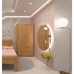 HP-Nábytek Skříň Alfa 2D Grand BUK ROZMĚR: (š/v/h) 95 x 185 x 55 cm pološatní