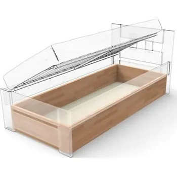 Postel TEXPOL Úložný prostor pro výklop PETRA - DUB (jednolůžka) ROZMĚR: 90 x 200 cm