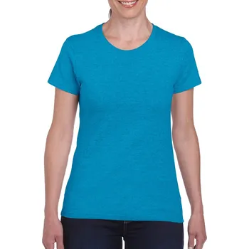 Pánské tričko Gildan Heavy Cotton™ Ladies' T-shirt, modrá (Heather Sapphire)