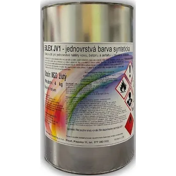 barva na zeď ColorCity SILEX JV1 SYNTETICKÁ BARVA NA ASFALT A BETON Barva: bílá 0100, Balení: 4 kg