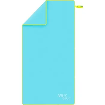 podložka na cvičení Ručník z mikrovlákna NILS aqua NAR11 světle modrý/zelený