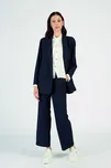 KALHOTY LA MARTINA WOMAN TROUSERS JAQUARD NAVYBLAZER/OFFWHITE
