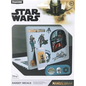 samolepka Samolepky na elektroniku Star Wars|Hvězdné války: The Mandalorian set 4 listů