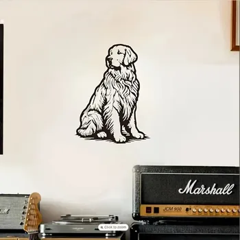 Obraz BAF Nástěnná kovová dekorace Retriever 30 x 20 cm malá