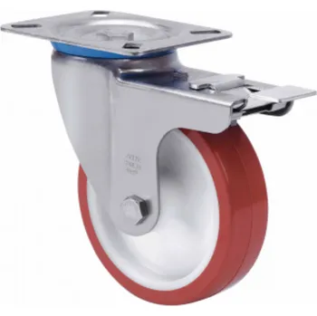 Pojezdové kolečko ZVI-POL 2-2433 Kolečko nerezová ocel - otočné s brzdou