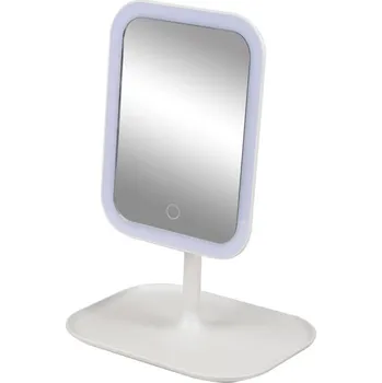 DOCHTMANN Kosmetické zrcátko se stojanem a LED osvětlením 21 × 16,5 × 30 cm