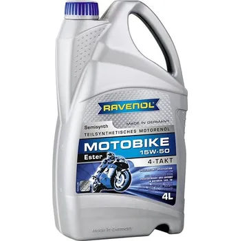 Motorový olej RAVENOL Motobike 4-T Ester 15W50; 4 L