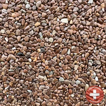 Kamenný koberec Báča Beton Kamenný koberec na stěnu Marone Frakce: Hrubá (4 – 8 mm), vydatnost setu 2,6 m², Doporučené použití v: exteriéru - akrylátové pojivo