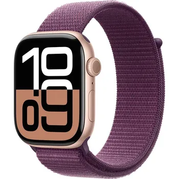 Chytré hodinky Apple Watch Series 10 GPS 42mm Rose Gold Aluminium Case with Plum Sport Loop