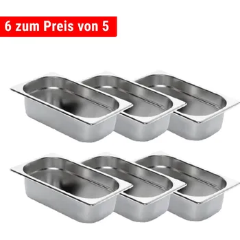 Dóza na potraviny G.Gastro Nerezová GN nádoba 1/4 - hloubka: 65 mm