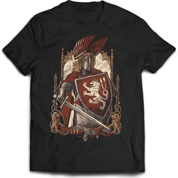 Pánské tričko Drakkaria Král železný a zlatý - Přemysl Otakar II., pánské tričko, černé