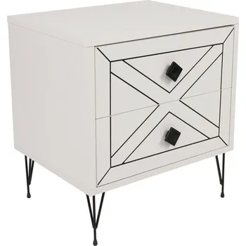 Noční stolek Noční stolek Luna White, bílá