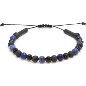 Náramek Sadré Pánský náramek onyx láva a sodalit 6mm