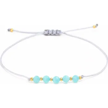 Náramek Sadré Amazonit náramek na šedé šňůrce