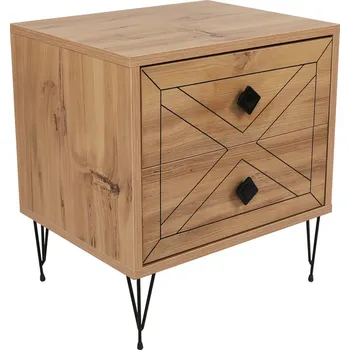 Noční stolek Noční stolek Luna Pine, světle hnědá