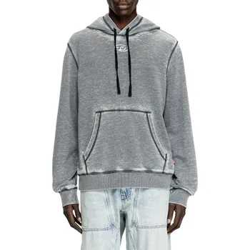 Pánská mikina MIKINA DIESEL S-GINN-HOOD-PAK SWEAT-SHIRT SMOKED PEARL