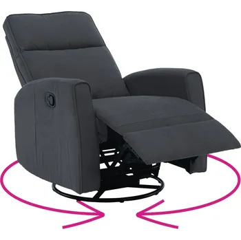 Křeslo Otočné polohovací křeslo MEKENZI šedé