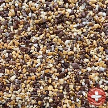 Kamenný koberec Báča Beton Kamenný koberec na stěnu Sandino Frakce: Jemná (0,7 – 1,8 mm), vydatnost setu 3,5 m², Doporučené použití v: exteriéru - akrylátové pojivo