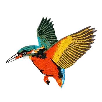 Nášivka Nažehlovací nášivka - ledňáček A (8,6 x 6,8 cm)