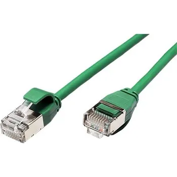 Síťový kabel ROLINE U/FTP patchkabel kat. 6a, tenký, LSOH, 1m, zelený - 21.15.3333