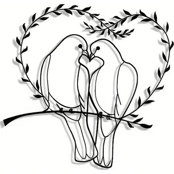 Obraz BAF Kovový znak Láska