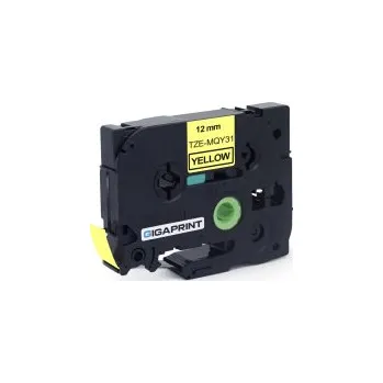 Pásek do tiskárny Gigaprint příslušenství pro Brother P-touch 210E Kompatibilní - Žlutá