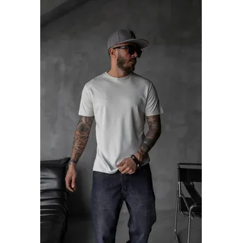 Pánské tričko Black Island Basic tričko CORE - Ecru Barva: Šedá, Velikost: S