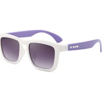 Sluneční brýle TXR Dino dětské, fialovo-bílé