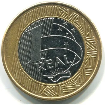 BRAZÍLIE. 1 real 2007.