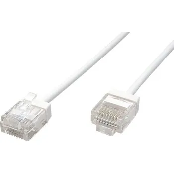 Síťový kabel ROLINE UTP patchkabel kat. 6a, LSOH, tenký, krátký konektor, 5m, bílý - 21.15.4475