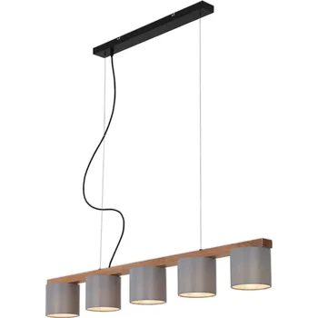 Svítidlo BRILONER Závěsné svítidlo, 110 cm, max. 25 W, šedá - BRILONER BRI 4075-054