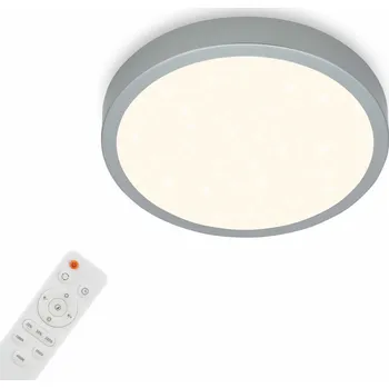 BRILONER CCT LED přisazené svítidlo pr. 28 cm, 18 W, 2000 lm, stříbrná - BRILO BRILO 3701-014