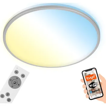BRILONER LED CCT Smart stropní svítidlo pr. 49 cm 42W 4500lm chrom - BRILO BRILO 3065-014