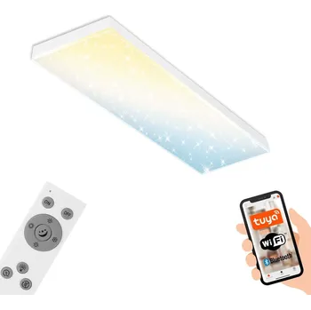 Svítidlo BRILONER Hvězdné nebe CCT svítidlo LED panel, 100 cm, 28 W, 3000 lm, bílé - BRILO BRILO 7383-016