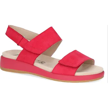 Dámské sandále CAPRICE Dámské růžové kožené sandály 9-28207-44-591-255 Velikost 36