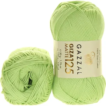 Příze Gazzal Giza Matte 125 5558 pastelově zelená