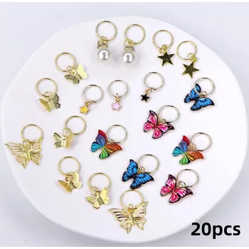 Ozdoba do vlasů Perlové ozdoby barevné do vlasů | vlásové šperky 20 ks - Styl2