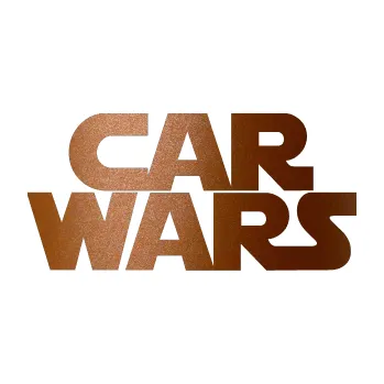 Samolepicí dekorace na vozidlo CarWars (44 - měděná metalíza) SAMOLEPKA NA AUTO, NÁLEPKA, FÓLIE, POLEP, TUNING, VLASTNÍ TEXT, TISK, AUTOSAMOLEPKY.cz, POLEPY, OBRÁZEK, LOGO, 3D STICKERS