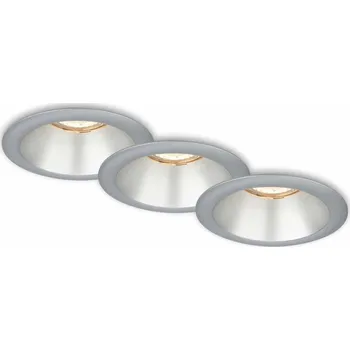 Bodové svítidlo BRILONER Vestavná svítidla sada, pr.9,5 cm, 3x GU10, matný chrom - BRILONER BRI 7042-034