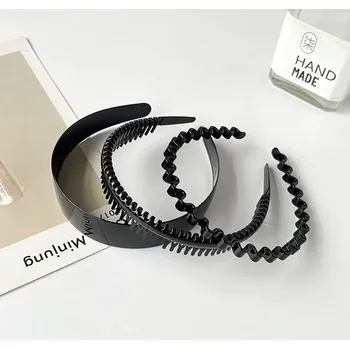 Čelenka Lesklá černá pánská čelenka do vlasů | doplněk do vlasů - 23 3ks