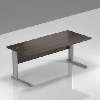 Psací stůl NABYTEK-DESIGNOVY.CZ BPR16 07 - Kancelářský stůl Komfort, kovová podnož, 160x70x76cm