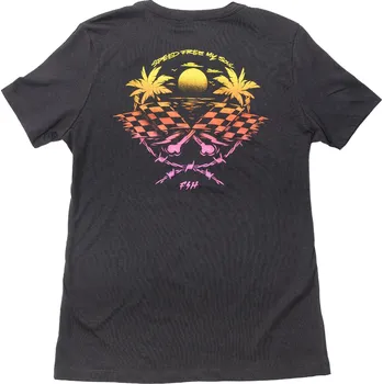 Dámské tričko Fasthouse Women's Sun Struck Tee Black Velikost: L