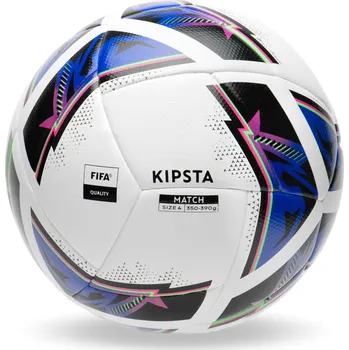 Fotbalový míč KIPSTA Fotbalový hybridní míč Hybrid 2 FIFA Quality Match Ball velikost 4 4 BÍLÁ