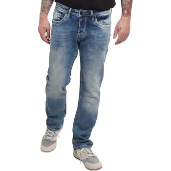 Pánské džíny Kalhoty džínové Yakuza Straight Jeans - modré, 40